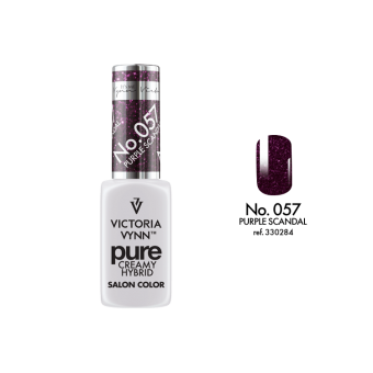 pure creamy hybrid salon color No.057 purple scandal
